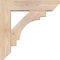 Ekena Millwork Merced Slat Smooth Bracket w/ Offset Brace, Douglas Fir, 5 1/2"W x 20"D x 20"H BKT0604X20X20MRC06SDF - alternate 2